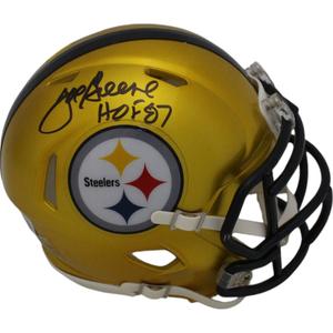 Joe Greene Autographed Pittsburgh Steelers Flash Mini Helmet Beckett 38883 Cheap Sale Outlet