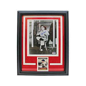 Yogi Berra New York Yankees Autographed Signed Framed 8x10 Photo Card Collage (PSA/DNA COA) Sale Hot Sale