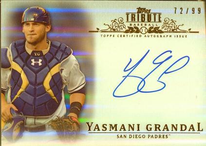 Yasmani Grandal Autographed 2013 Topps Tribute Card Buy Cheap Free Shipping