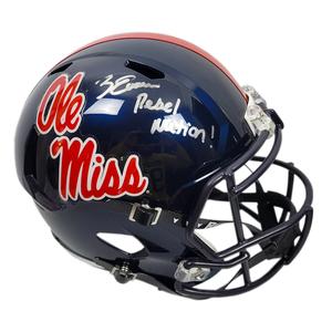 Zach Evans Signed Rebel Nation! Inscription Ole Miss Rebels Speed Full-Size Repl Cheap Sale Marketable