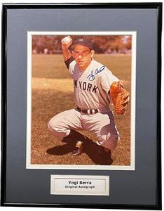 Yogi Berra signed New York Yankees 8x10 Photo Custom Framing COA Outlet Store Cheap Pice