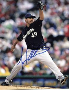 Yovani Gallardo signed 8x10 photo PSA/DNA Milwaukee Brewers Autographed Outlet Official