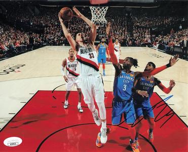 Zach Collins signed 8x10 photo JSA Portland Trail Blazers autographed Clearance 2025 New