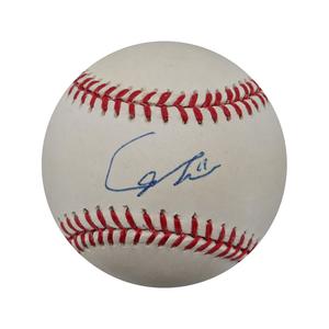 Yu Davish Rangers, Padres Autographed Signed OMLB Ball (Steiner COA) Reliable