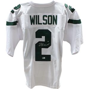 Zach Wilson Autographed/Signed White Pro Style Jersey Beckett 45997 Sale How Much