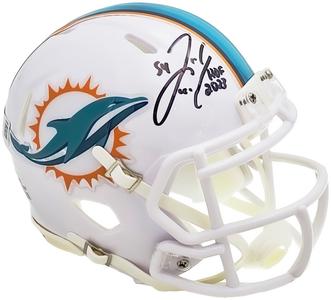 ZACH THOMAS AUTOGRAPHED DOLPHINS WHITE SPEED MINI HELMET HOF 2023 BECKETT 215335 Cheap Sale 2025 Unisex
