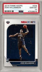 Zion Williamson 2019-20 Panini NBA Hoops Rookie Card #258-PSA Graded 10 Gem Mint Buy Cheap Footlocker Pictures