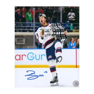 Zayne Parekh Autographed Saginaw Spirit Memorial Cup 8x10 Photo Sale Cheap Pices