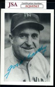 Joe McCarthy JSA Cert Signed  Vintage Photo Autograph Yankees Cheap Good Selling