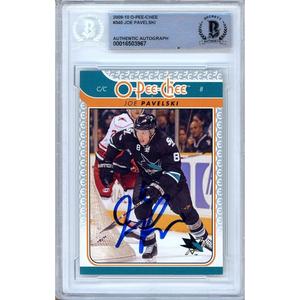 Joe Pavelski San Jose Sharks Signed 2009-10 O-Pee-Chee Hockey Card Beckett Auth Auto Buy Cheap Pay With Paypal