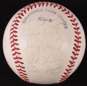 JOE NIEKRO BOBBY VALENTINE FELIX MILLAN AL DOWNING HOWE   MULTI SIGNED JSA BALL Outlet Find Great