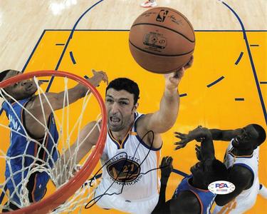 Zaza Pachulia signed 8x10 photo PSA/DNA Golden State Warriors Autographed Visa Payment