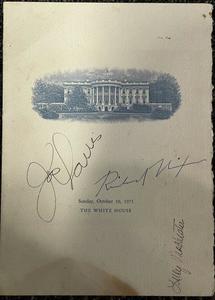 Joe Louis & Richard Nixon Autographed White House Program (JSA) Cheapest Pice Online