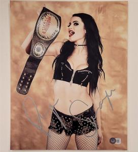 [DAMAGED] Paige Saraya FULL autograph signed 11x14 Photo autograph  Beckett BAS Cheap Sale Visit