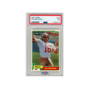 Joe Montana San Francisco 49ers 1981 Topps Football 216 PSA 7 Outlet Store Locations