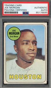 Joe Morgan PSA DNA Vintage Signed 1969 Topps Autograph Outlet Cheap Pices
