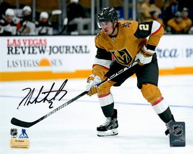 Zach Whitecloud Autographed Vegas Golden Knights 8x10 Photo COA Inscriptagraphs Wiki For Sale