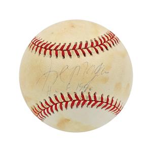 Joe Morgan Cincinnati Reds Autographed & Inscribed HOF 1990 OAL "Heavily Toned with Faded Signature" Baseball (Jeff Nelson LOA) Cheap Sale 2025