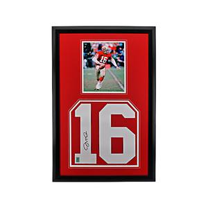 Joe Montana San Francisco 49ers Autographed Signed Framed Jersey Number Collage (Montana Auth) Cheap Amazon