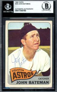John Bateman Beckett BAS Signed 1965 Topps Autograph Cheap Visa Payment