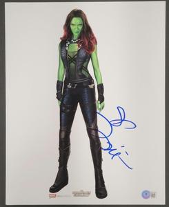 Zoe Saldana signed 11x14 Photo Gamora Guardians of the Galaxy Beckett BAS Holo Huge Surprise Cheap Online