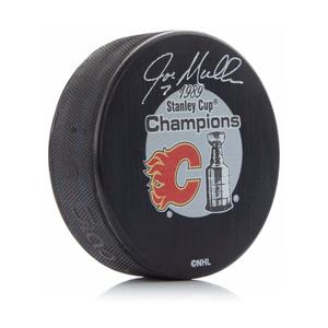 Joe Mullen Autographed 1989 Calgary Flames Cup Puck Best Sale Cheap Online