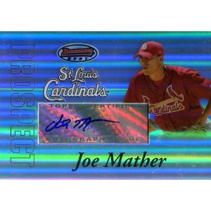 Joe Mather Autographed 2007 Bowman's Best Card Outlet Websites