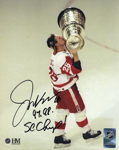 Joe Kocur Signed Red Wings Stanley Cup 8x10 Photo w/SC Champ - (SCHWARTZ COA) Cheap Geniue Stockist