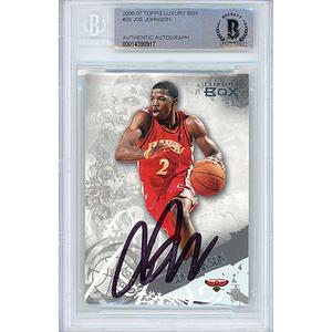 Joe Johnson Signed Atlanta Hawks 2006-07 Topps Luxury Box Basketball Card Beckett Slab Footlocker Pictures Cheap Online