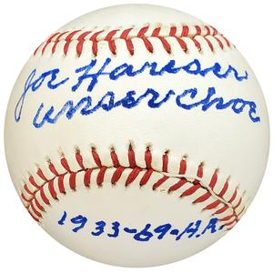 Joe Hauser Autographed Signed AL Baseball Orioles "Unser Choe" PSA/DNA H31693 Buy Cheap Best