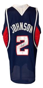 Joe Johnson Atlanta Signed Navy Blue Basketball Jersey PSA Online Online High Quality