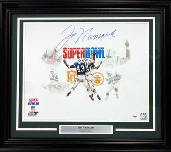 JOE NAMATH AUTOGRAPHED SIGNED FRAMED 16X20 PHOTO NEW YORK JETS PSA/DNA 91040 Original For Sale