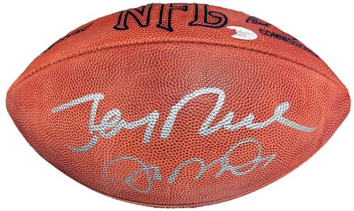 Joe Montana & Jerry Rice dual signed Official NFL Taglibue Football- JSA Cheapest Pice For Sale