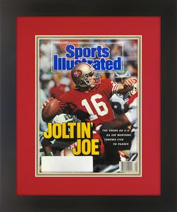 Joe Montana San Francisco 49ers Matted and Framed Sports Illustrated Magazine. October 2, 1989 Original Issue Buy Cheap 2025