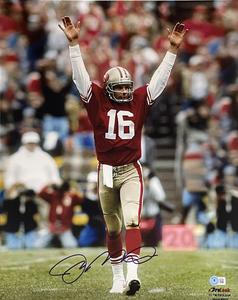Joe Montana Autographed San Francisco 49ers 16x20 Photo Beckett 46439 Classic