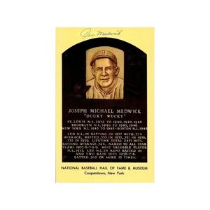 Joe Medwick St. Louis Cardinals Autographed Signed HOF Plaques (Spencer Ross LOA) Buy Cheap Wiki