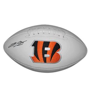 Joe Mixon Bengals Logo Full Size White Football Autographed (JSA) Clearance In China