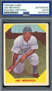 Joe Medwick PSA DNA Signed 1960 Fleer Autograph Cheap Sale Best Wholesale
