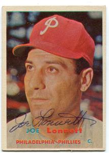 Joe Lonnett Autographed 1957 Topps Card Free Shipping Supply