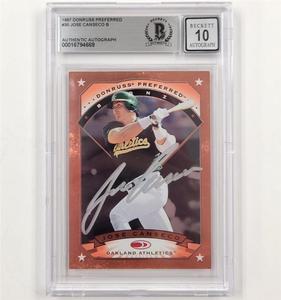 Jose Canseco signed 1997 Donruss Preferred #30 autograph  BGS BAS 10 auto Free Shipping Largest Supplier