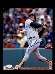 Jose Canseco JSA Coa Signed Baseball 8x10 Photo Autograph A`s Free Shipping Purchase