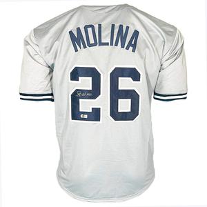 Jose Molina Signed New York Grey Baseball Jersey (Beckett) Clearance 2025 New
