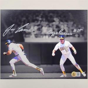 Jose Canseco & Ozzie Canseco signed Oakland A's 8x10 photo autograph Beckett BAS Low Pice Sale Online