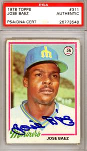 Jose Baez Autographed 1978 Topps Card #311 Seattle Mariners PSA/DNA #26773548 Sale Free Shipping