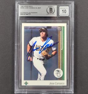 Jose Canseco signed 1989 Upper Deck #659A card autograph 777 Beckett BAS 10 auto Cheap Wholesale