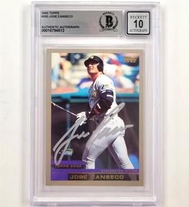 Jose Canseco signed 2000 Topps #200 autograph Devil Rays 612  BGS BAS 10 auto Sale Cheap Online