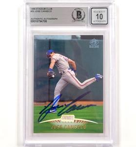 Jose Canseco signed 1999 Stadium Club #32 autograph Blue Jays  BGS BAS 10 auto Cheap Footlocker