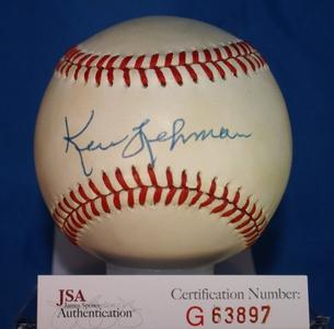 Ken Lehman Jsa Cert Autograph National League Baseball Authentic Signed Visit New Sale Online