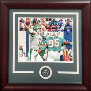 Ken OBrien Signed 8x10 Framed Photo NY Jets OT Shootout Game 4TDs Auto Jsa Coa Cheap Sale Supply