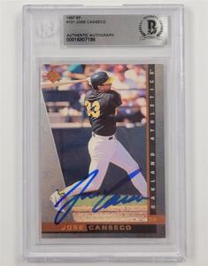 Jose Canseco signed 1997 Upper Deck SP #131 card auto autograph  Beckett BAS Finishline For Sale